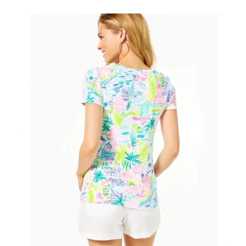 NWT Lilly Pulizter Halee Top Multi Private Island